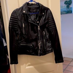 Blanknyc black faux leather moto jacket NWT small
